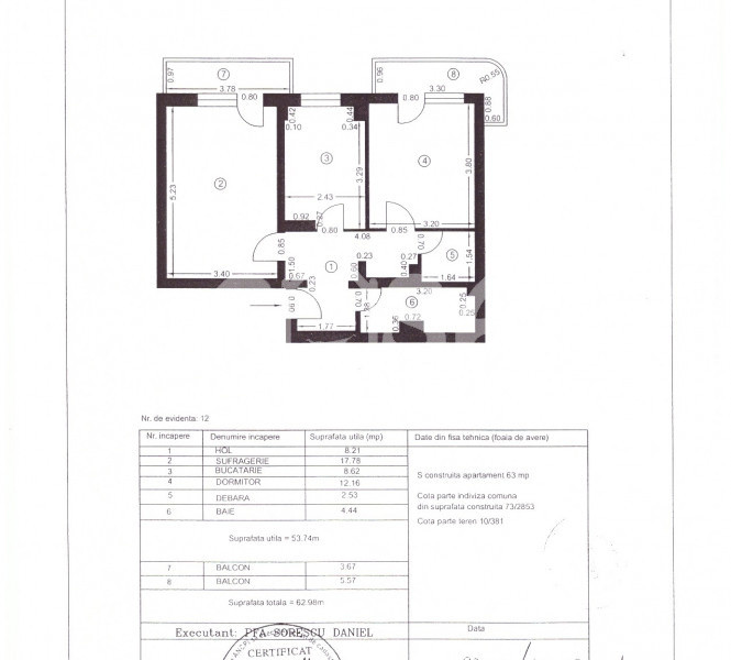 COMISION 0 - Vânzare apartament 2 camere, ultracentral în Târgoviște