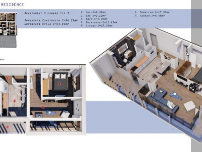 COMISION 0% ELIBERARII RESIDENCE -  INEL II - 2 camere TIP 3  