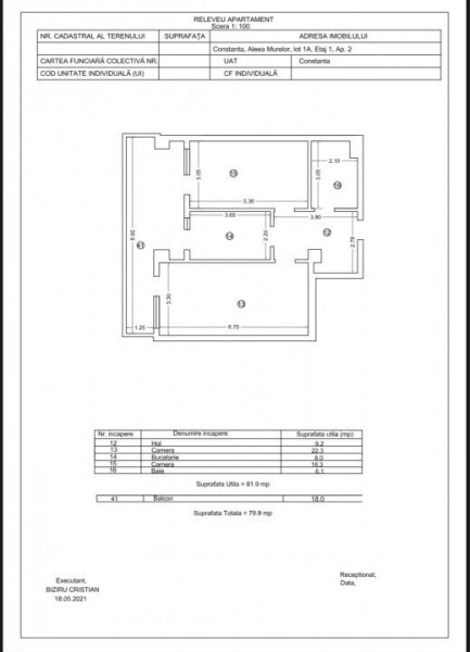 COMISION 0% Tomis Nord - SALA POLIVALENTA -2 camere TIP 4 