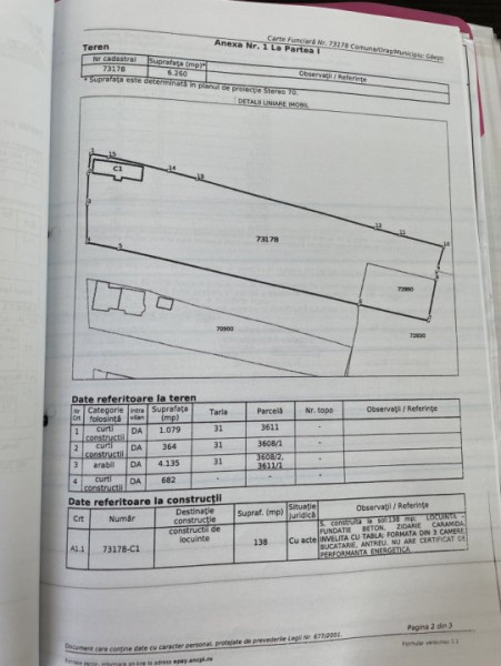 Comision 0% - Teren intravilan 6260 mp destinatia industrial langa podul Gaesti