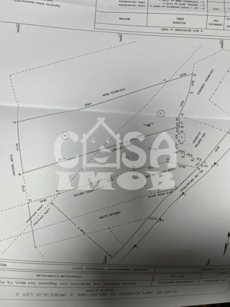 Teren intravilan 1950 mp parcelabil zona case Merii