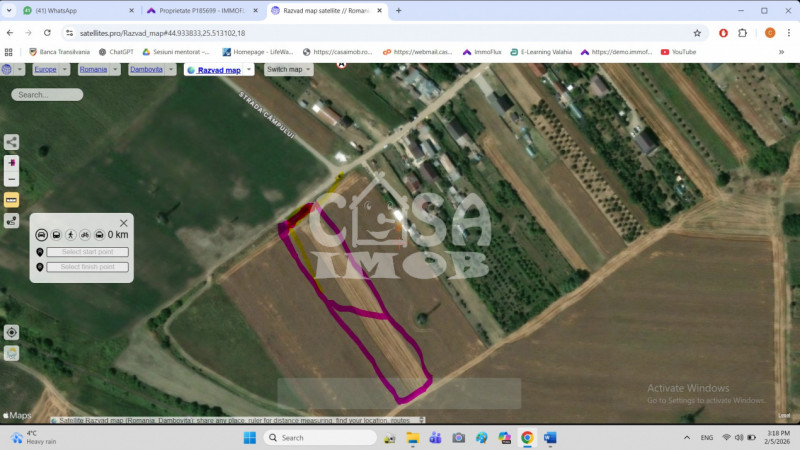 Comision 0 - Vanzare teren intravilan, cu potential, in com. Razvad, strada Luca