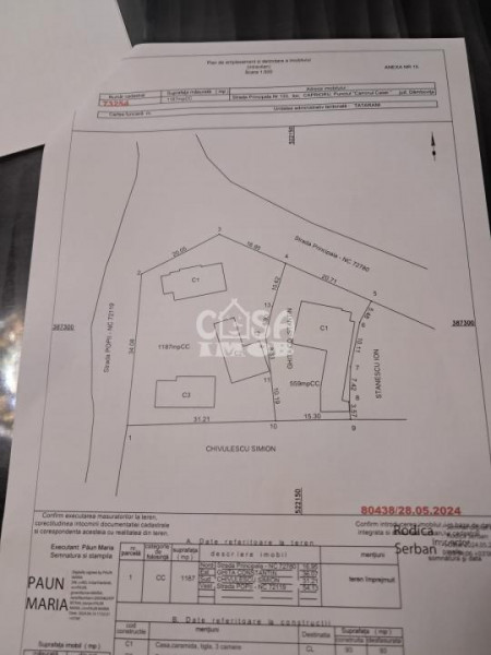 Vânzare casă multifamilială și teren în com.Tătărani - Căprioru, jud. Dâmbovița
